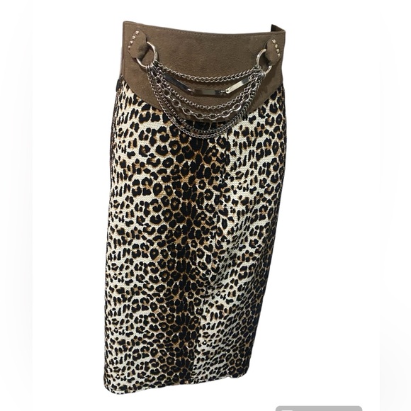 Brat Star Midi Skirt Animal Print women size S - Picture 3 of 5